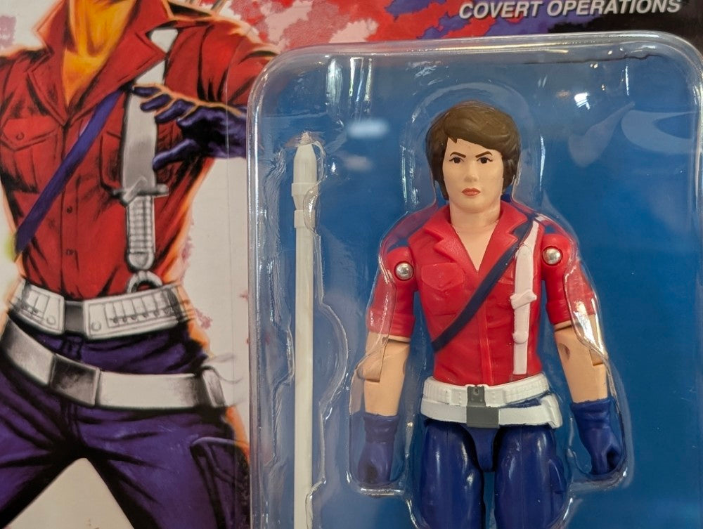 G.I. Joe Lady Jaye (America's 250th Anniversary) 3 3/4-Inch ReAction+ Figure by Super7 new in box with spear accessory