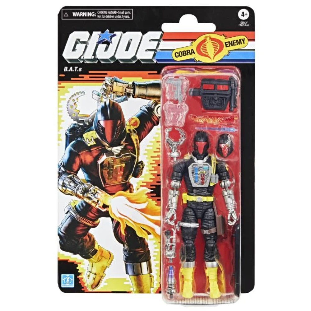 Hasbro G.I. Joe Classified Series Retro BAT Android Trooper 6-inch action figure with accessories in blister card packaging