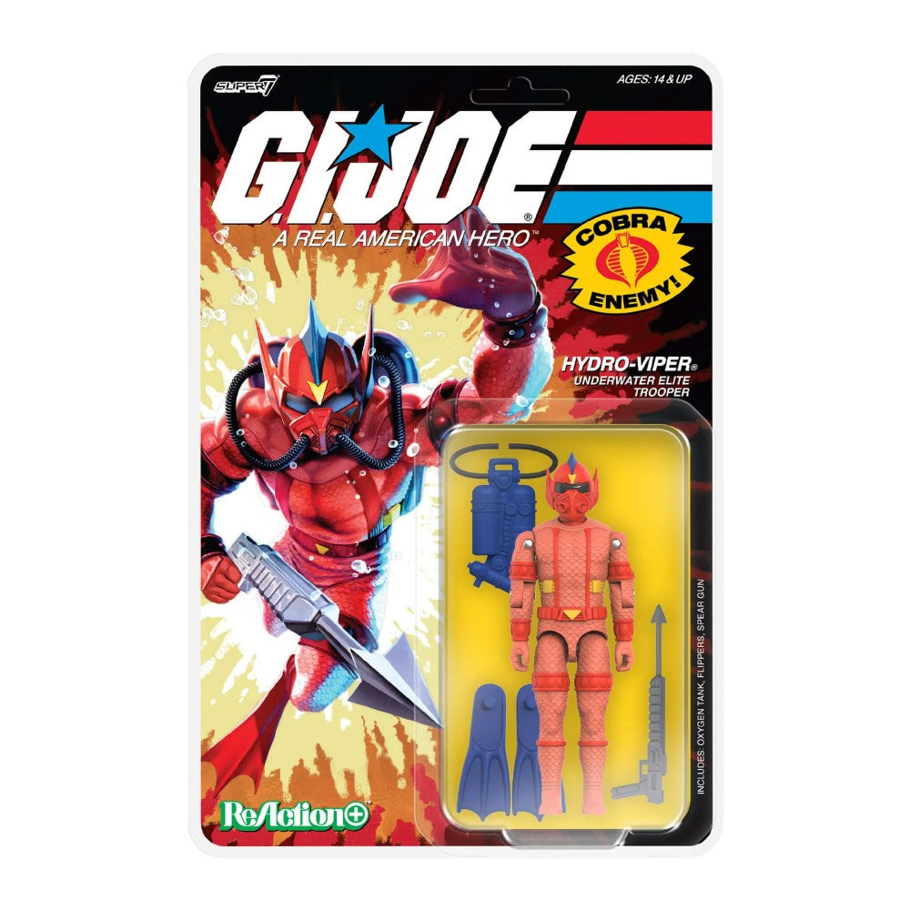 Hydro-Viper G.I. Joe ReAction+ Wave 7 Cobra Underwater Elite Action Figure by Super7 new in box collectible