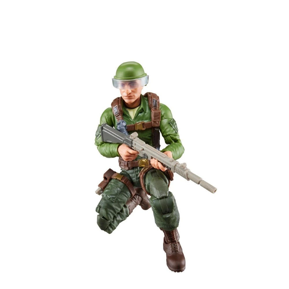6-inch G.I. Joe Classified Series Trooper action figure in green uniform with helmet and rifle by Hasbro