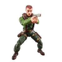 Hasbro G.I. Joe Classified Series 6-inch Trooper action figure in green uniform aiming pistol in dynamic pose