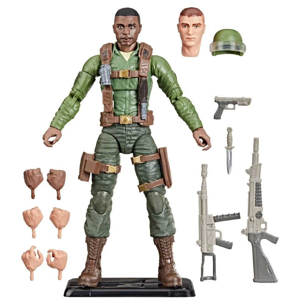 Hasbro G.I. Joe Classified Series 2 Pack Trooper 6-inch action figure with accessories and alternate head