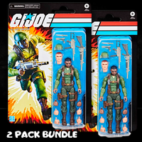 Hasbro G.I. Joe Classified Series 6-inch Trooper action figure 2 pack bundle in retro cardback packaging