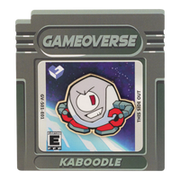 Kaboodle Pin – Gameoverse Glitch Productions Enamel Collectible new loose enamel pin of character on retro game cartridge card