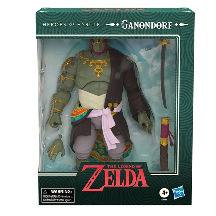 Ganondorf - The Legend of Zelda Heroes of Hyrule Tears of the Kingdom Deluxe Action Figure by Go Figment in collector packaging