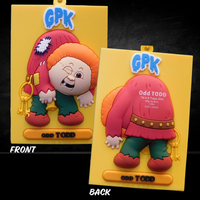 Garbage Pail Kids Series 4 3D Figural Foam Bag Clip Monogram U-Pick Your Choice by Go Figment featuring Odd Todd character design