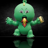Garbage Pail Kids Series 4 3D Figural Foam Bag Clip Monogram U-Pick Your Choice by Go Figment featuring green fiery character design