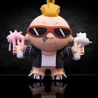 Garbage Pail Kids Series 4 3D Figural Foam Bag Clip Monogram U-Pick Your Choice by Go Figment featuring punk character with sunglasses
