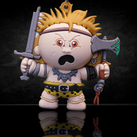 Garbage Pail Kids Series 4 3D Figural Foam Bag Clip Monogram U-Pick Your Choice collectible by Go Figment with sword and axe design