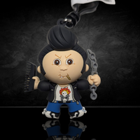 Garbage Pail Kids Series 4 3D Figural Foam Bag Clip Monogram U-Pick Your Choice by Go Figment featuring tough rocker character with comb and chain
