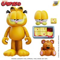 Garfield Action Figure - 25 Points of Articulation with Lasagna & Pooky by Boss Fight Studio Llc new in box collectible