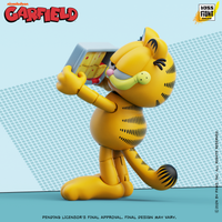Garfield Action Figure - 25 Points of Articulation with Lasagna & Pooky - Classic Comic Cat Collectible by Boss Fight Studio Llc new in box