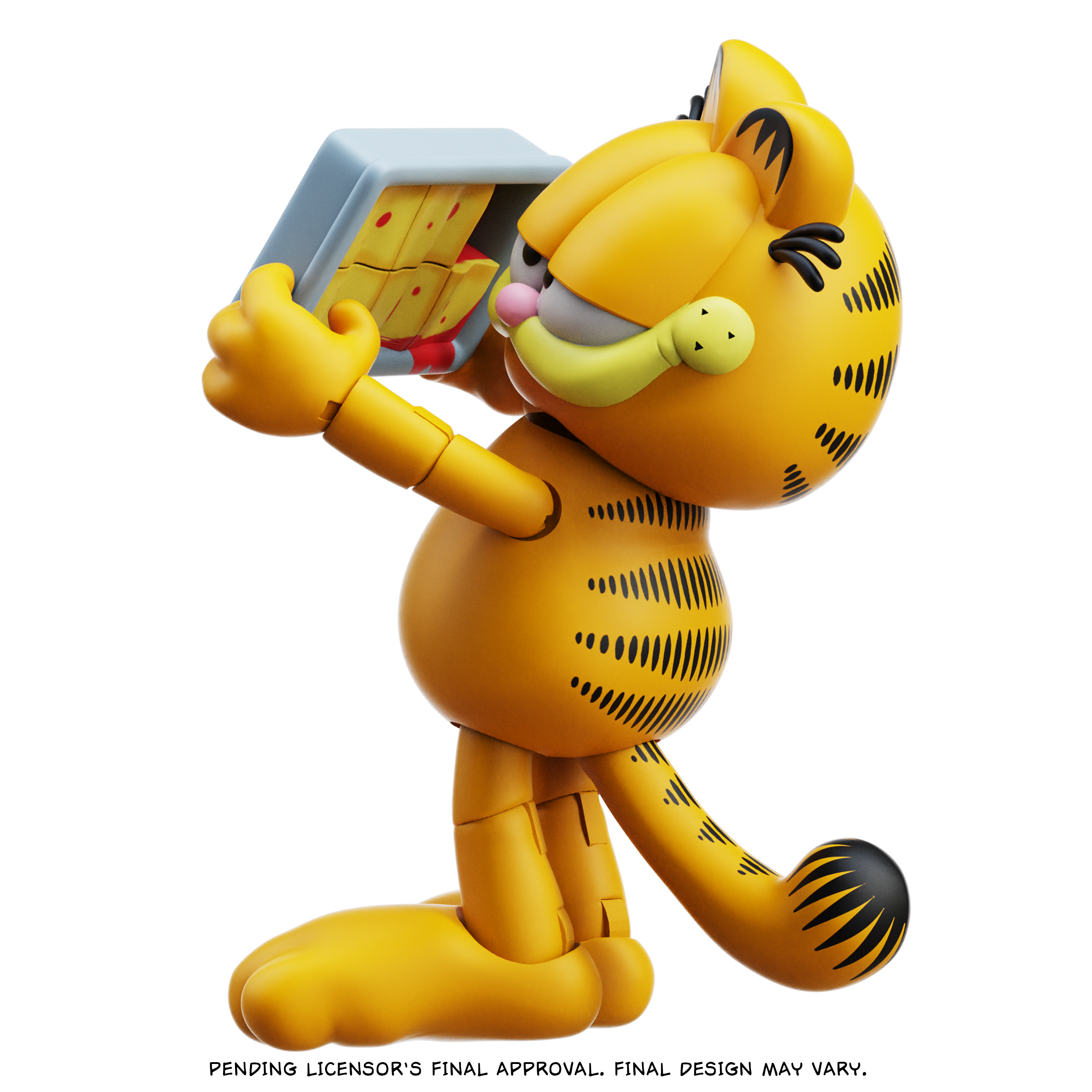 Garfield Action Figure - 25 Points of Articulation with Lasagna & Pooky - Classic Comic Cat Collectible by Boss Fight Studio Llc new in box