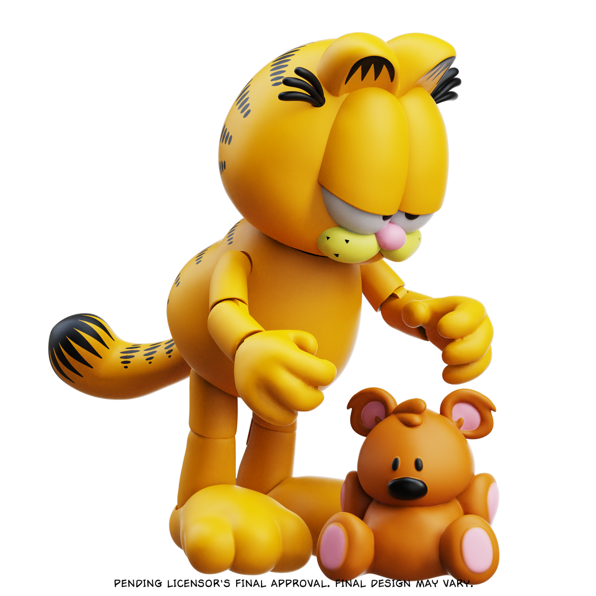 Garfield Action Figure - 25 Points of Articulation with Lasagna & Pooky by Boss Fight Studio Llc new in box collectible