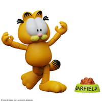 Garfield Wave 2 Garfield Version 2 Action Figure - 25 Points of Articulation with Interchangeable Heads & Accessories by Boss Fight Studio Llc new in box
