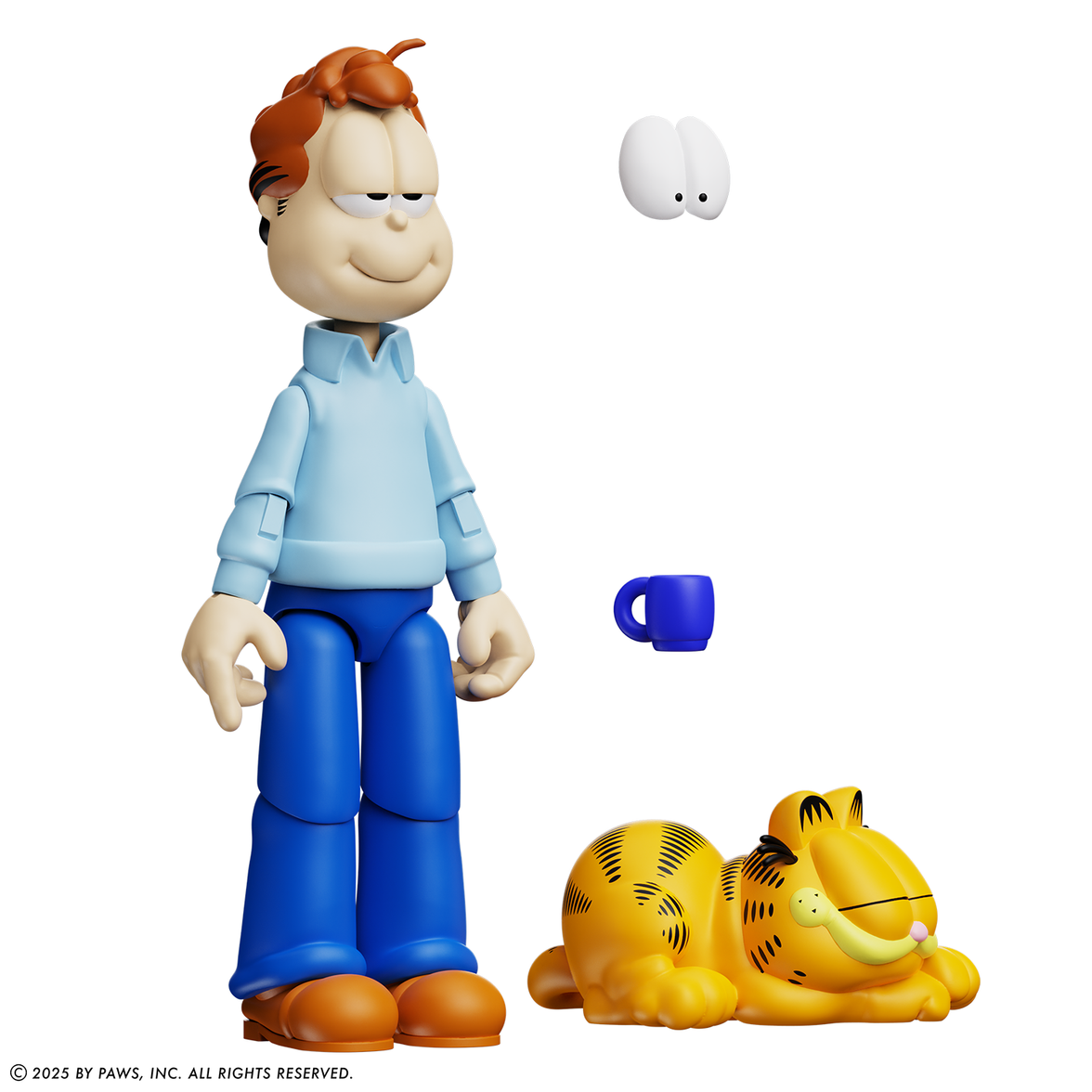 Jon Arbuckle Garfield Wave 2 Deluxe Action Figure - 24 Points of Articulation with Swappable Eyes & Accessories by Boss Fight Studio Llc new in box