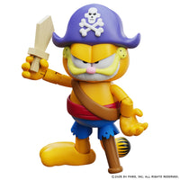 Garfield and Odie (Pirate Version) 4 Inch Action Figure 2-Pack by Boss Fight Studio, Garfield pirate figure holding sword