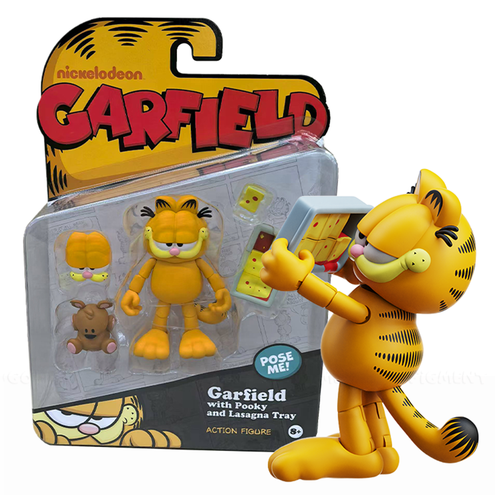 Garfield Odie and Nermal 3 Pack Wave 1 Action Figure Lot 17 Points of Articulation by Boss Fight Studio Llc