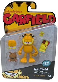 Garfield Action Figure - 25 Points of Articulation with Lasagna & Pooky - Classic Comic Cat Collectible by Boss Fight Studio Llc