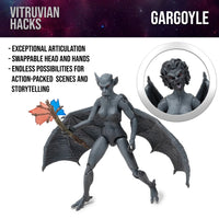 Gargoyle - Vitruvian H.A.C.K.S. Action Figure Castle Faerie new in box by Boss Fight Studio Llc with wings and accessories