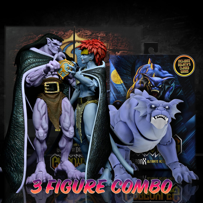 NECA Gargoyles Ultimate Bronx 7" Figure & Vows Goliath Demona 2-Pack Combo New featuring detailed collectible figures by Neca
