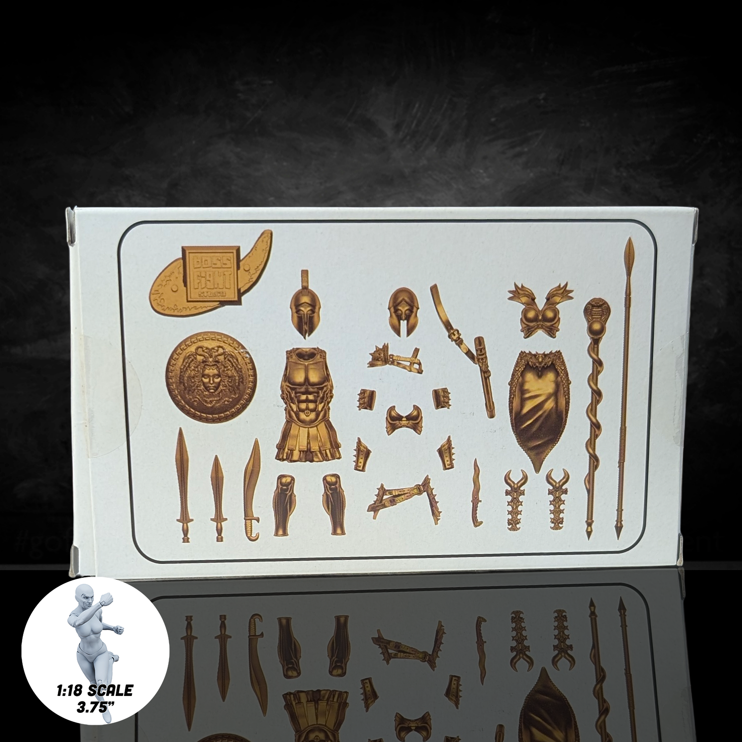 1:18 Scale Greek & Roman Mythology Glorious Gold Accessory Set A (Customizer Kit for 3.75" - 4" Figures) by Boss Fight Studio Llc new in box