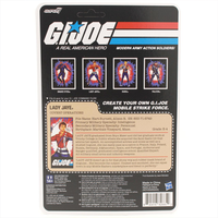 G.I. Joe Lady Jaye (America's 250th Anniversary) 3 3/4-Inch ReAction+ Figure by Super7 new in sealed blister card packaging