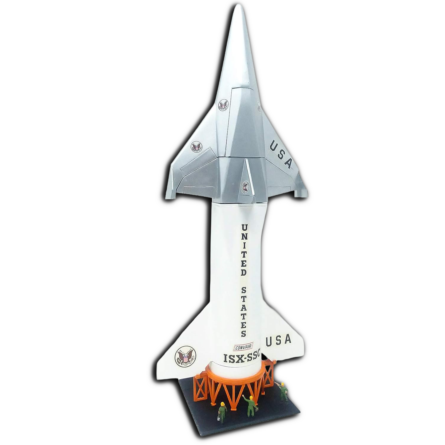 Convair Shuttle Craft 1:150 Scale Model Kit – New In Box by Atlantis Models with detailed white and gray shuttle design