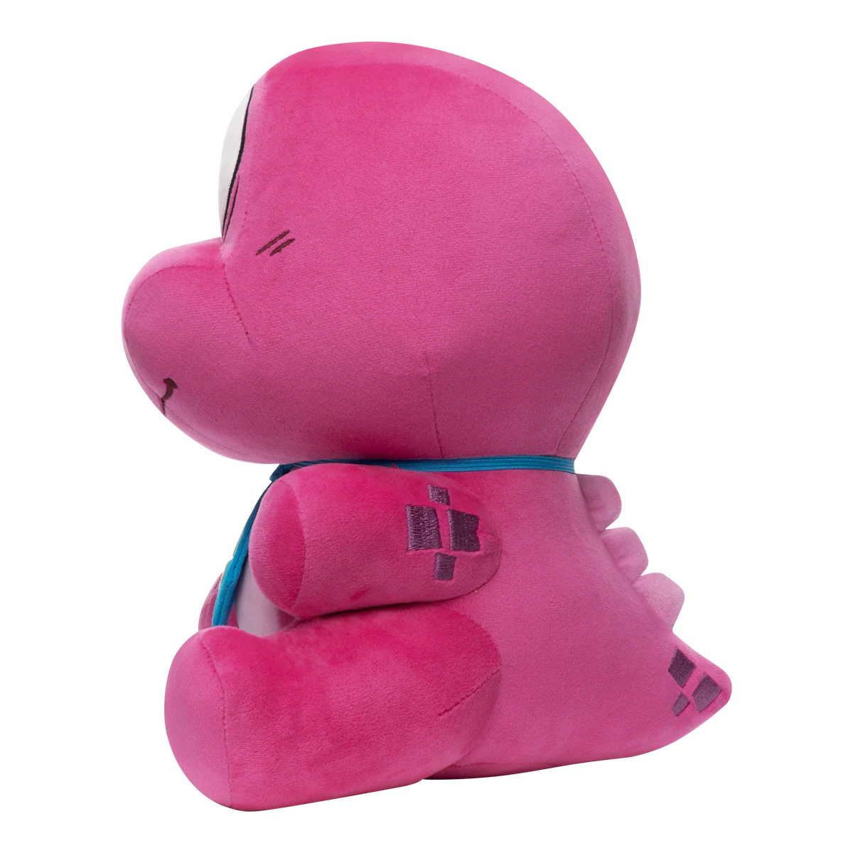 Gobbles Plush Gameoverse Official Collectible Figure by Glitch Productions new loose pink fabric toy with blue collar detail