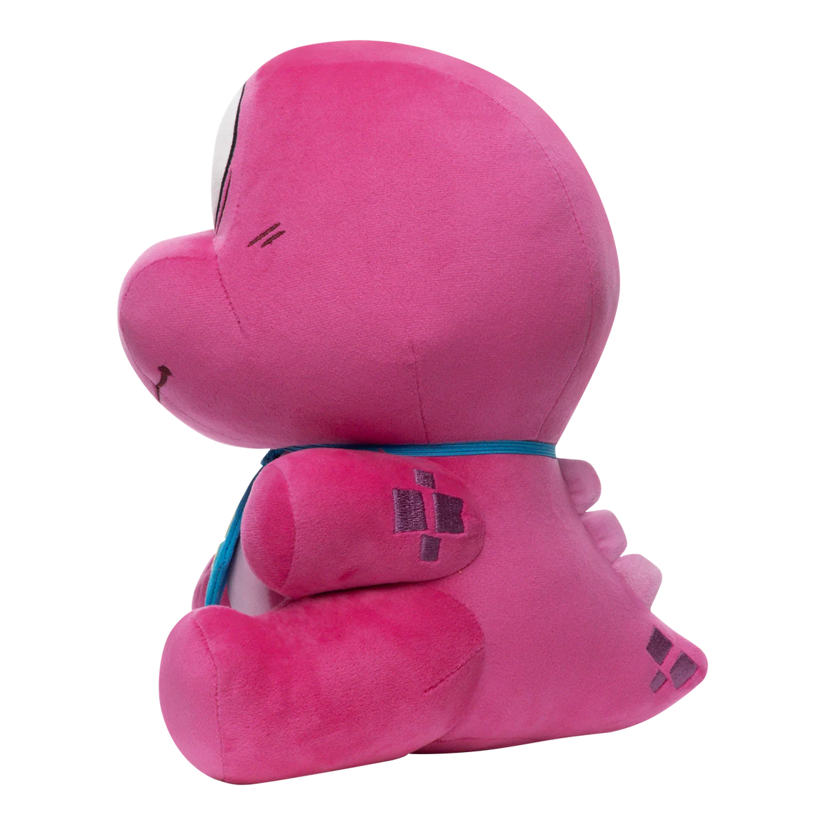 Gobbles Plush Gameoverse Official Collectible Figure by Glitch Productions new loose pink fabric toy with blue collar detail