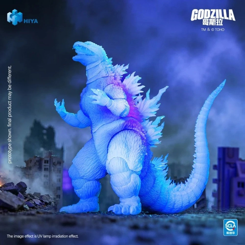 Godzilla 7" Hiya Toys Action Figure Exquisite Basic Godzilla 2000 Infrared AE blue Godzilla action figure