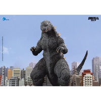Godzilla 2000 Godzilla Millennium Heat Ray Exquisite Basic Series Action Figure 6 inch by Exquisite in city setting