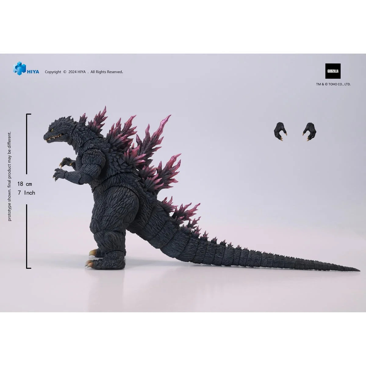 Godzilla 2000 Millennium Exquisite Basic Godzilla Action Figure - Previews Exclusive by Exquisite new in box with extra hands