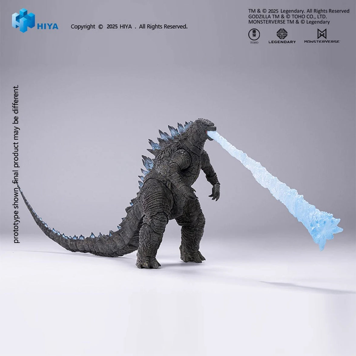 Godzilla 2014 Godzilla Heat Ray Exquisite Basic Series Action Figure 6 inch by Exquisite with blue heat ray effect blast