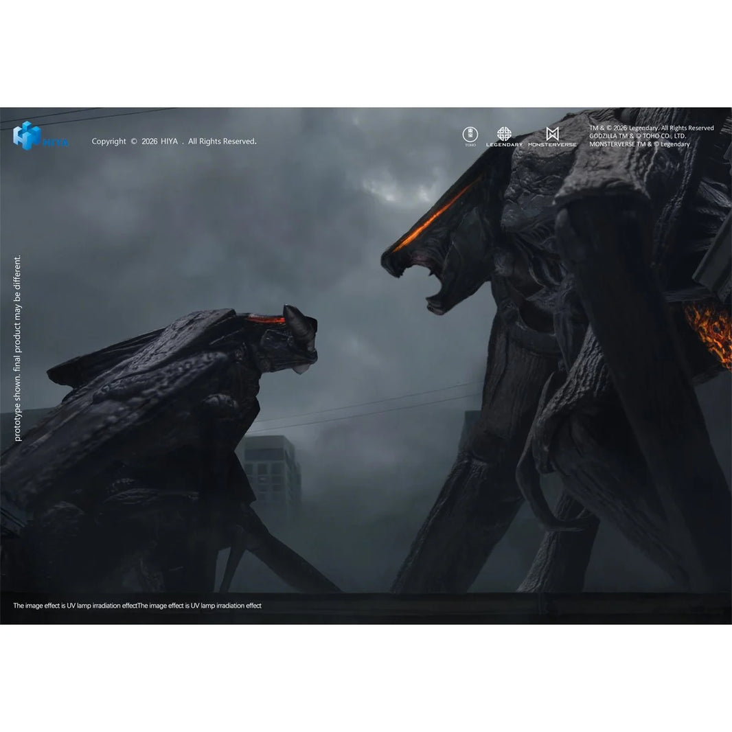 Godzilla 2014 Muto Male and Female Exquisite Basic Series 6-Inch Action Figure Set by Exquisite new in box