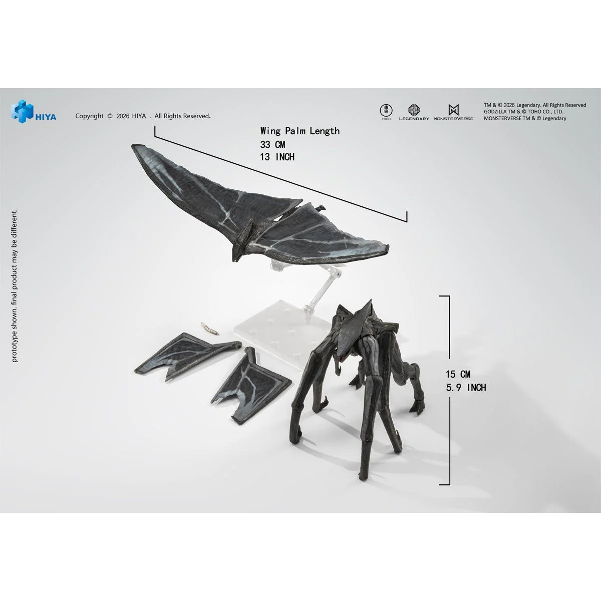 Godzilla 2014 Muto Male and Female Exquisite Basic Series 6-Inch Action Figure Set new in box by Exquisite
