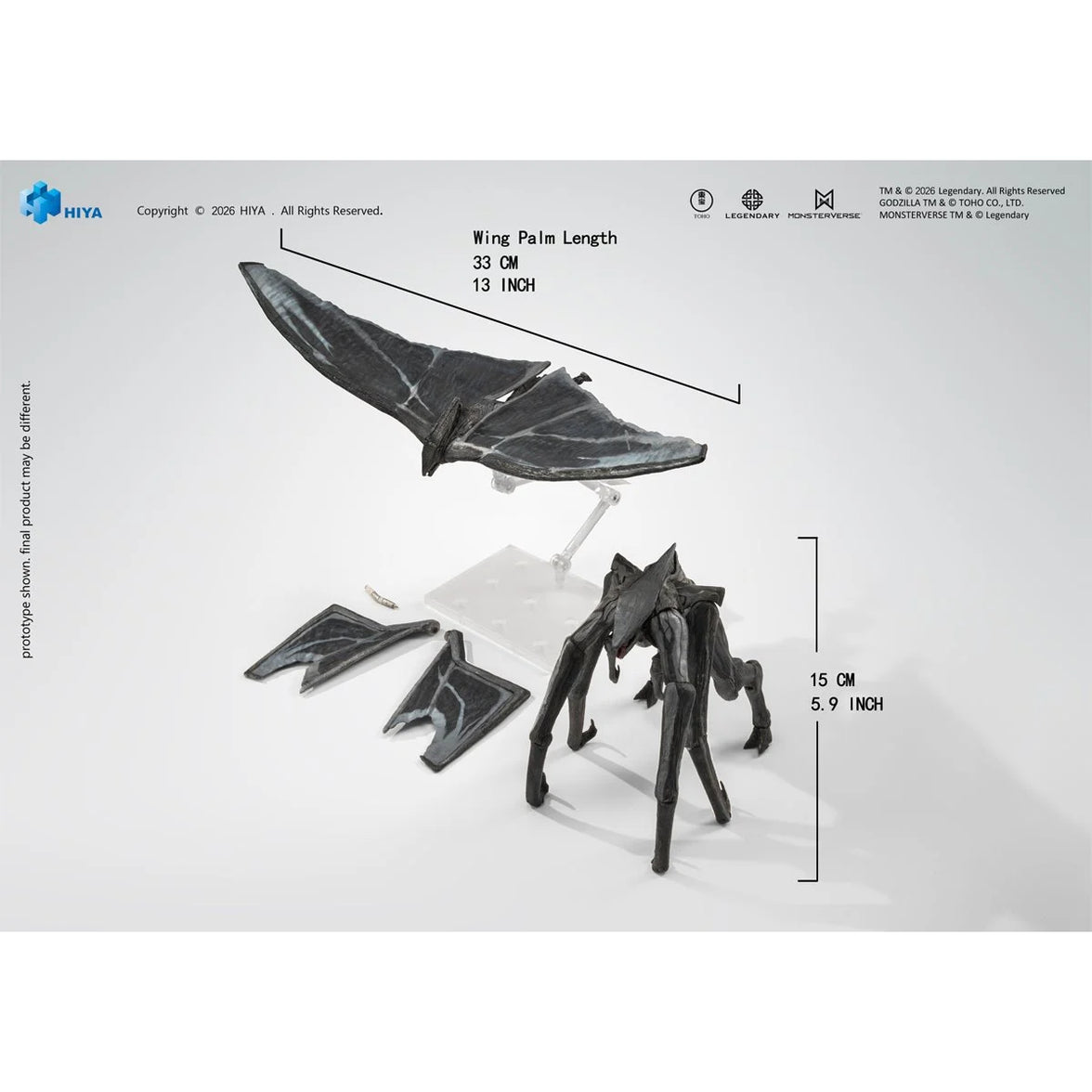 Godzilla 2014 Muto Male and Female Exquisite Basic Series 6-Inch Action Figure Set new in box by Exquisite