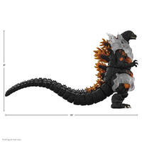 Burning Godzilla Heisei Super7 Ultimates 8-Inch Action Figure with fiery dorsal spines and long tail