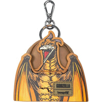 Mini-Loungefly Godzilla Entertainment Earth Exclusive Cosplay U-PICK Bag Charms featuring vibrant orange Rodan design new in box by Loungefly