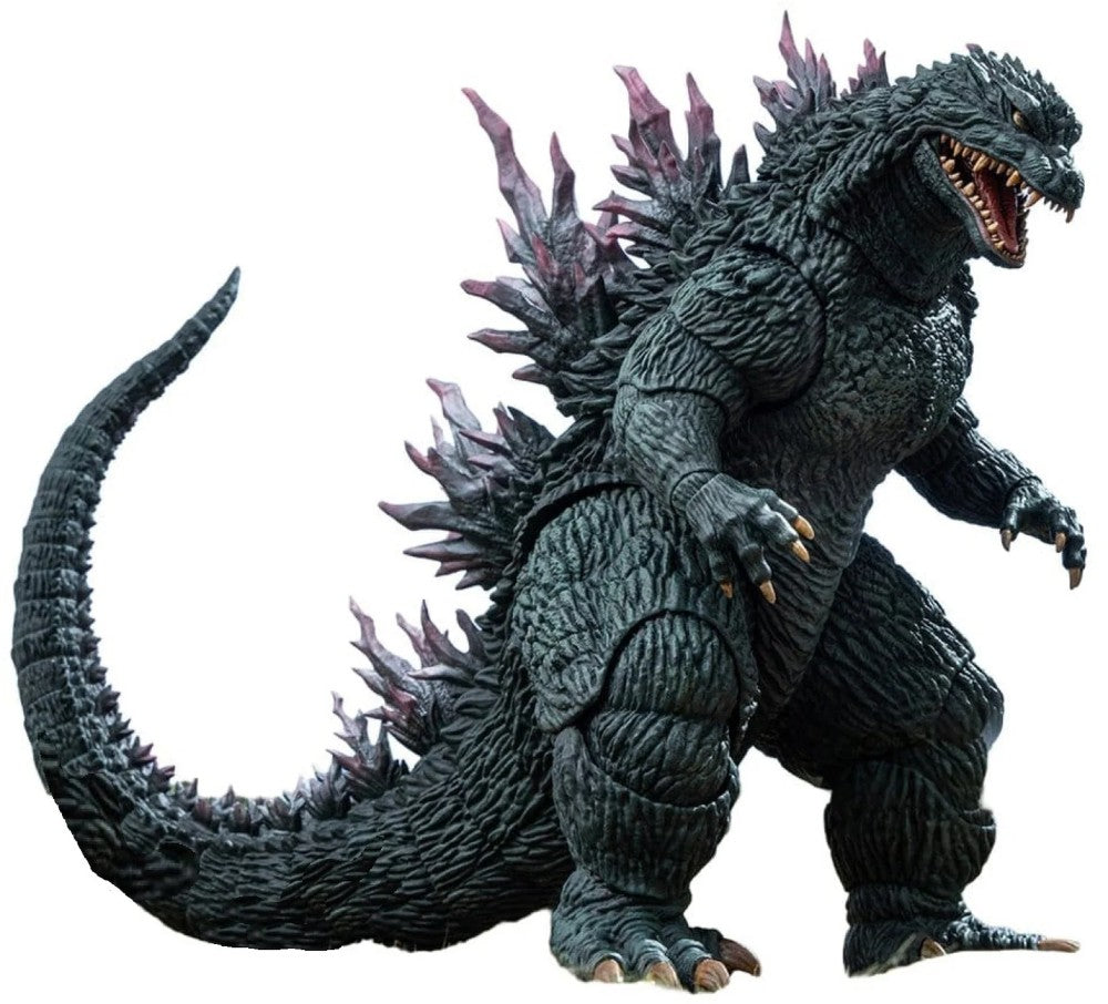 Godzilla 7" Hiya Toys Action Figure Exquisite Basic Godzilla vs Megaguirus 2000, roaring dark textured figure