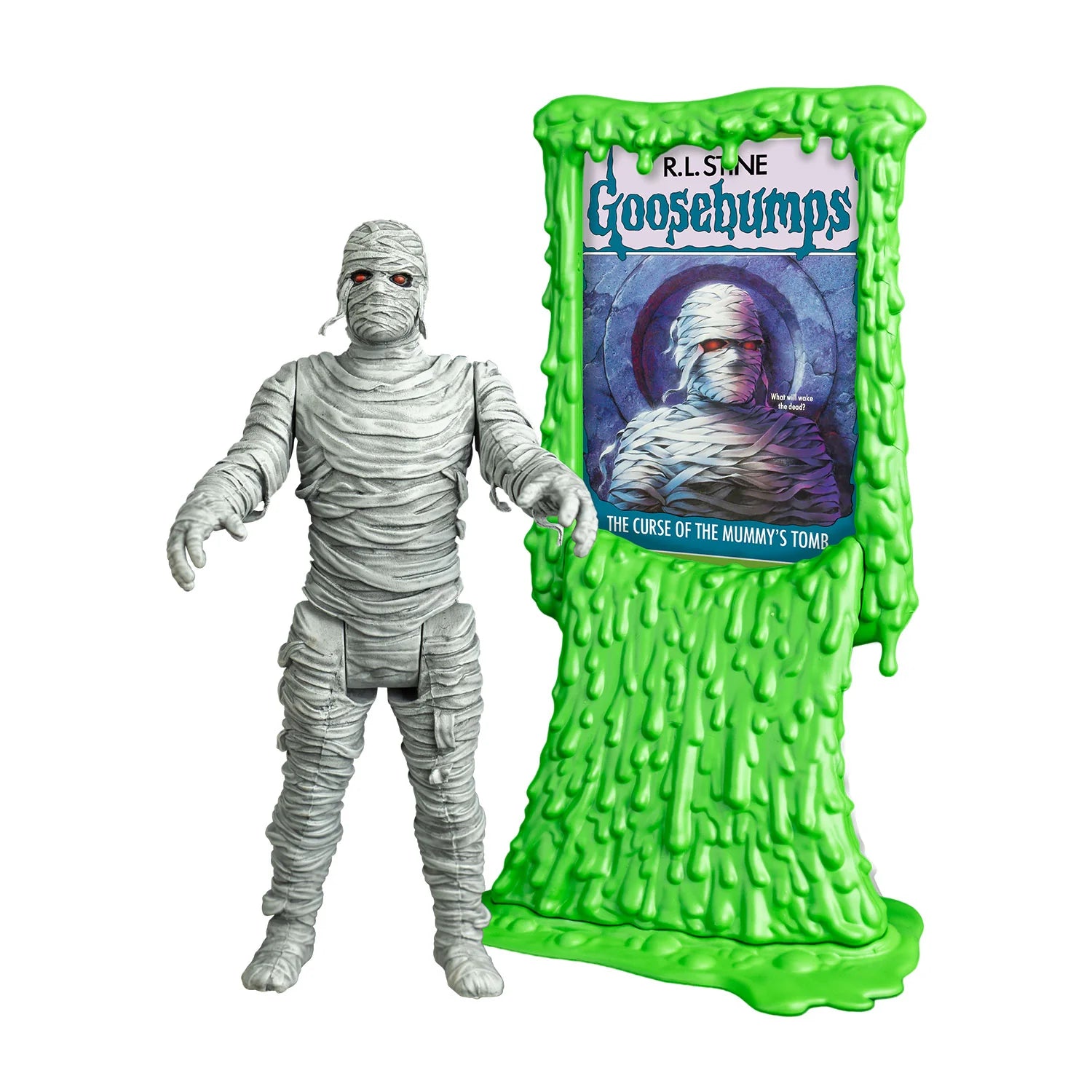 Mummy - Goosebumps 5-Inch Action Figure The Curse of the Mummys Tomb by Trick or Treat Studios new in box with display slime stand