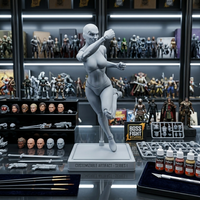 EPIC H.A.C.K.S. Blank Female SHADY GREY 6" Scale Premium Action Figure new in box by Boss Fight Studio Llc