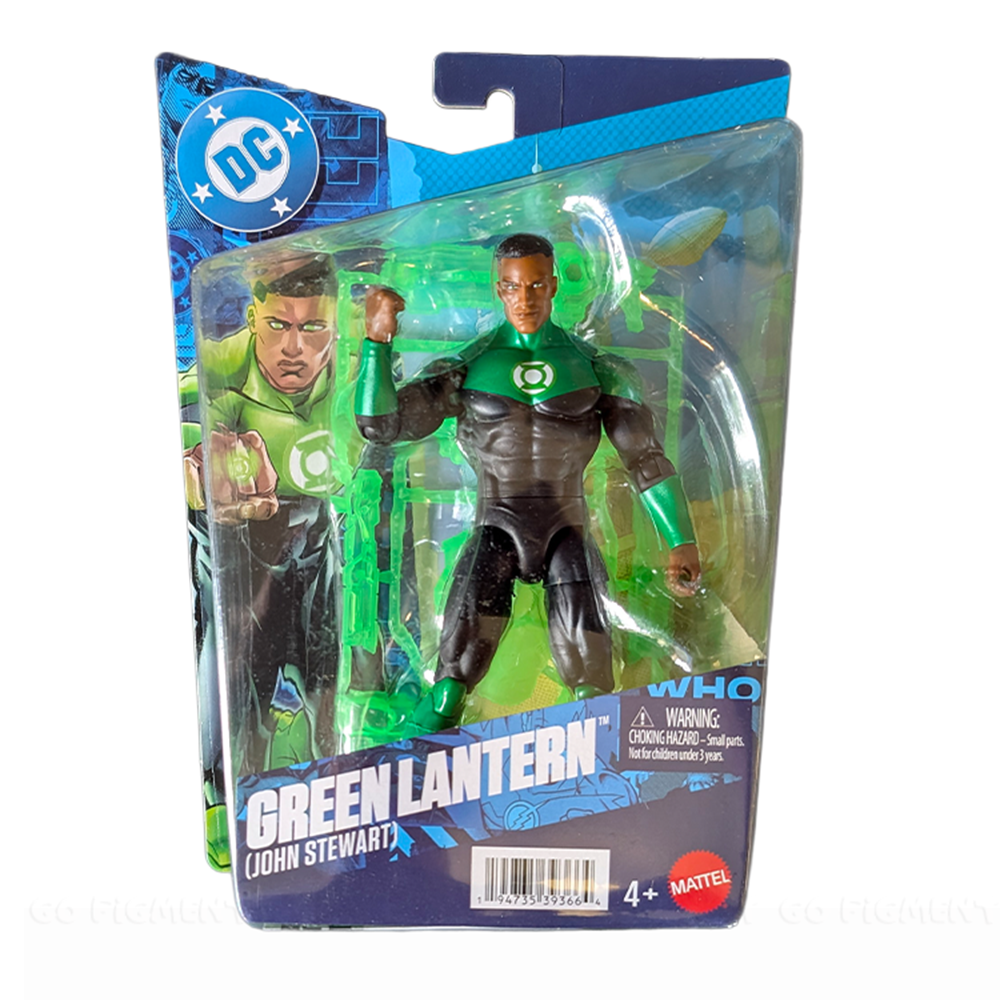 Green Lantern John Stewart Action Figure Mattel DC Premiere Wave 2 Core Set New by Go Figment in packaging