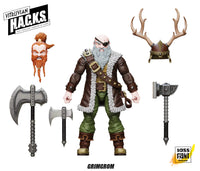Grimgrom (Dwarf Mercenary) 1/18 Scale Collectible Vitruvian H.A.C.K.S. Action Figure by Boss Fight Studio Llc new in box with accessories