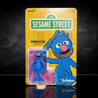 Sesame Street ReAction Figures Wave 5 - Grover 3.75" Collectible Action Figure by Super7 new in box