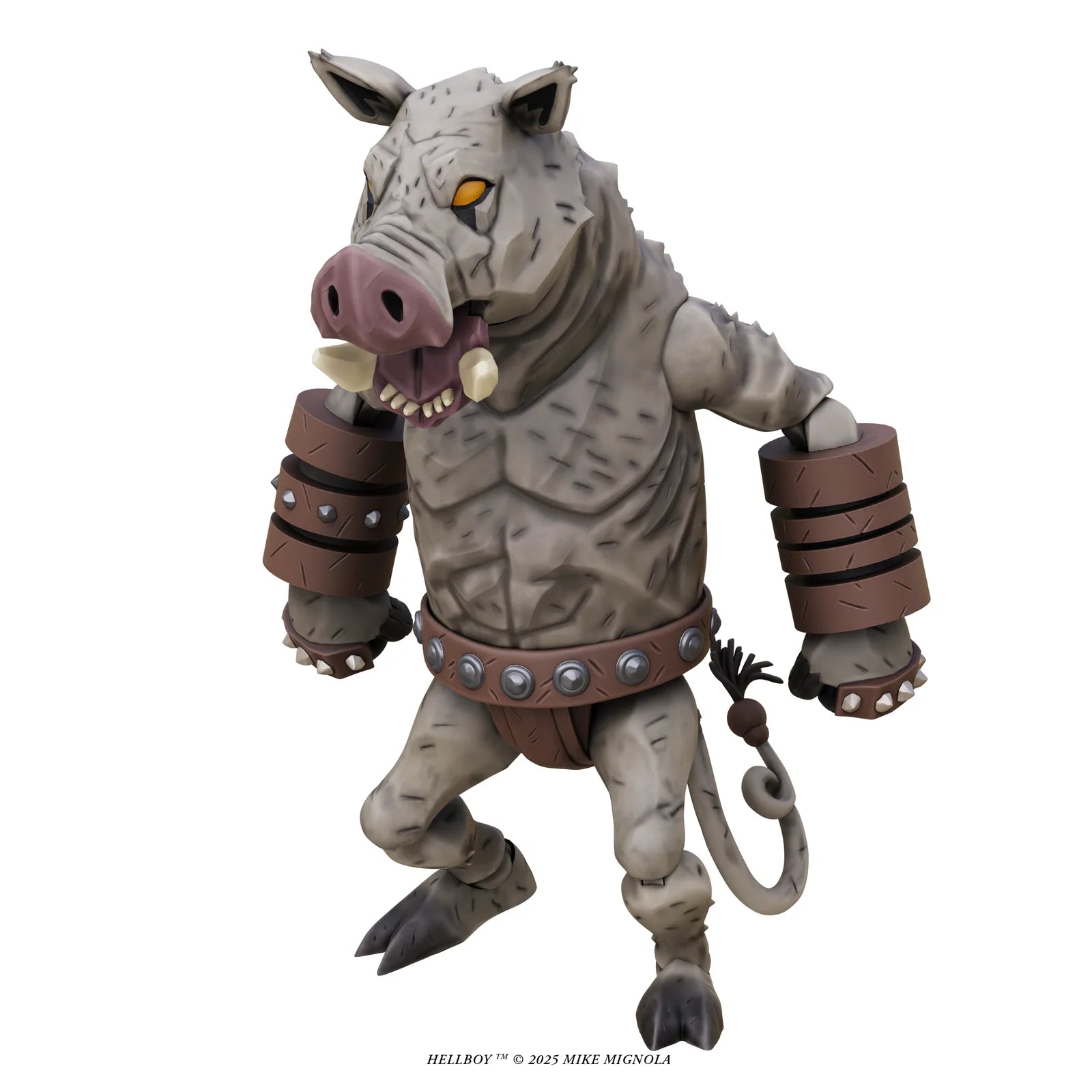 Gruagach 1:12 Scale Action Figure Wave 1 (The Wild Hunt) by Boss Fight Studio, muscular boar humanoid pose by Go Figment