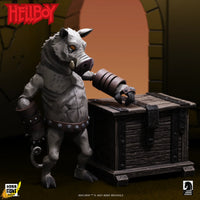 Gruagach 1:12 Scale Action Figure Wave 1 (The Wild Hunt) by Boss Fight Studio posed with crate by Go Figment
