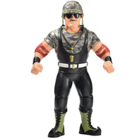 Sgt. Slaughter with Helmet Major Big Rubber Guys 1:9 Scale 8-Inch Posed Wrestling Figure in camo shirt and black pants by Major