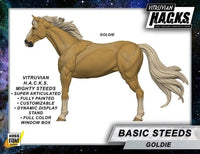 Mighty Steeds Goldie the Horse 1:18 Scale Vitruvian HACKS Compatible NIB by Boss Fight Studio Llc collectible figure