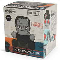 Universal Monsters Frankenstein #236 Handmade by Robots Vinyl Figure in window box packaging with knit design.